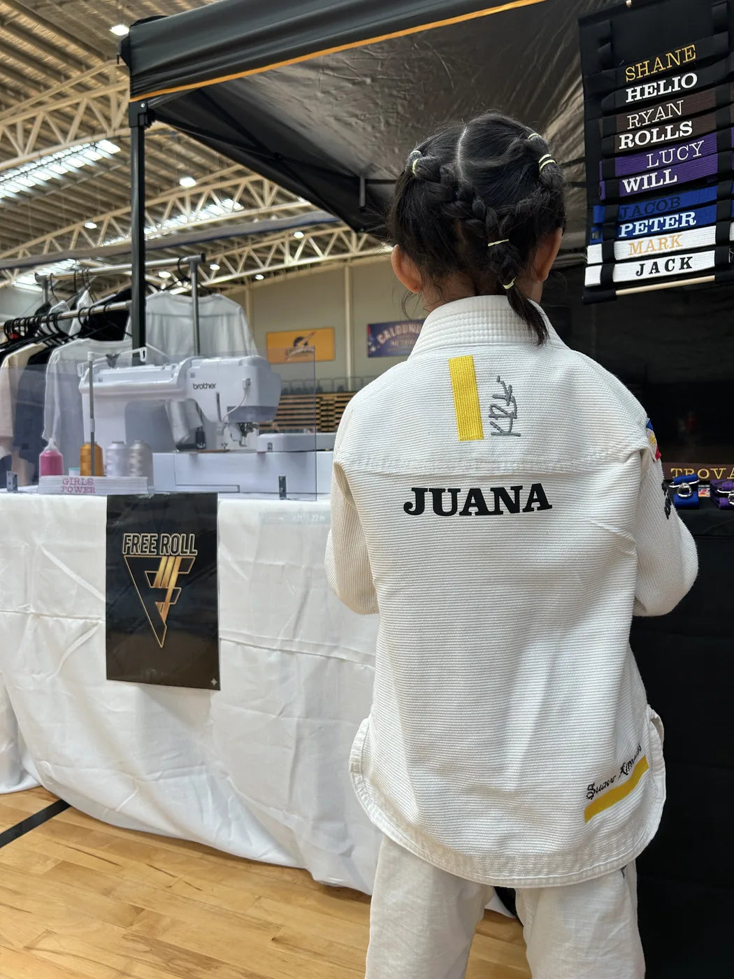At the stand